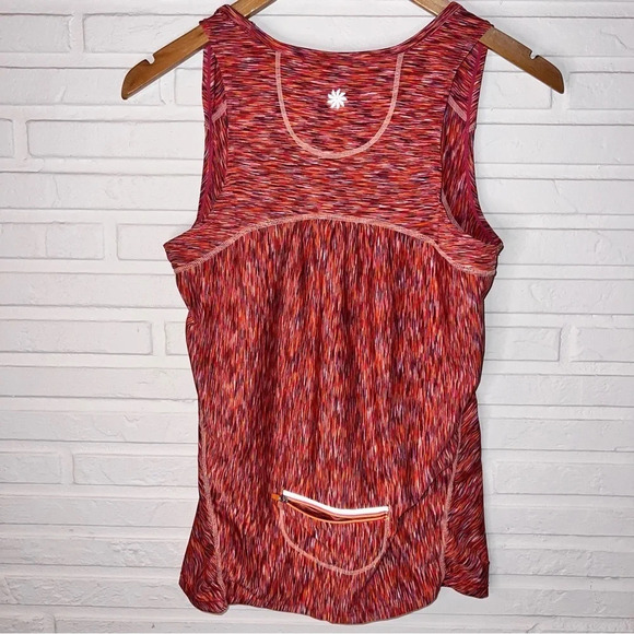 Athleta Orange Athletic Running Top with Zipper Pouch, Women’s Size Small - Picture 7 of 9